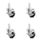 Service Caster 3 Inch Thermoplastic Rubber Swivel 7/8 Inch Square Stem Caster Set with Brake SCC-SQ20S314-TPRB-TLB-78-4 - alternate 1